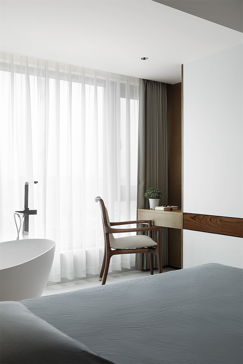 200㎡大平層整木定制，現(xiàn)代極簡風格(圖19)