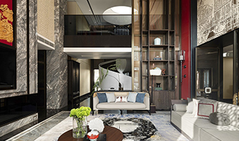 1200㎡整木定制新中式別墅，設(shè)計夢回大