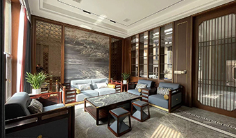 500㎡整木定制別墅，實(shí)拍新中式風(fēng)格裝修